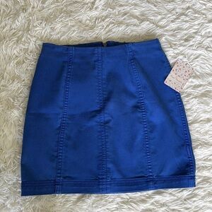 Free People Modern Femme Lapis Mini Skirt Size 0